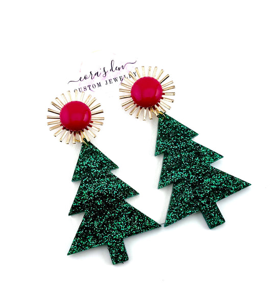 Christmas Tree Earrings 