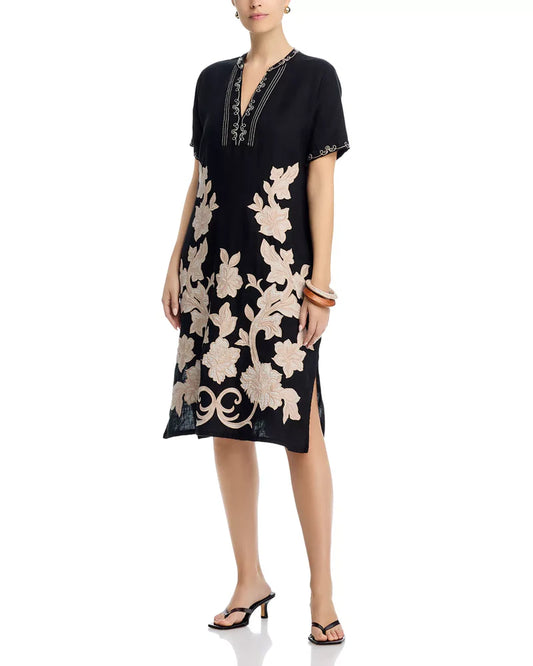 Henley Midi Dress - Henrik Black