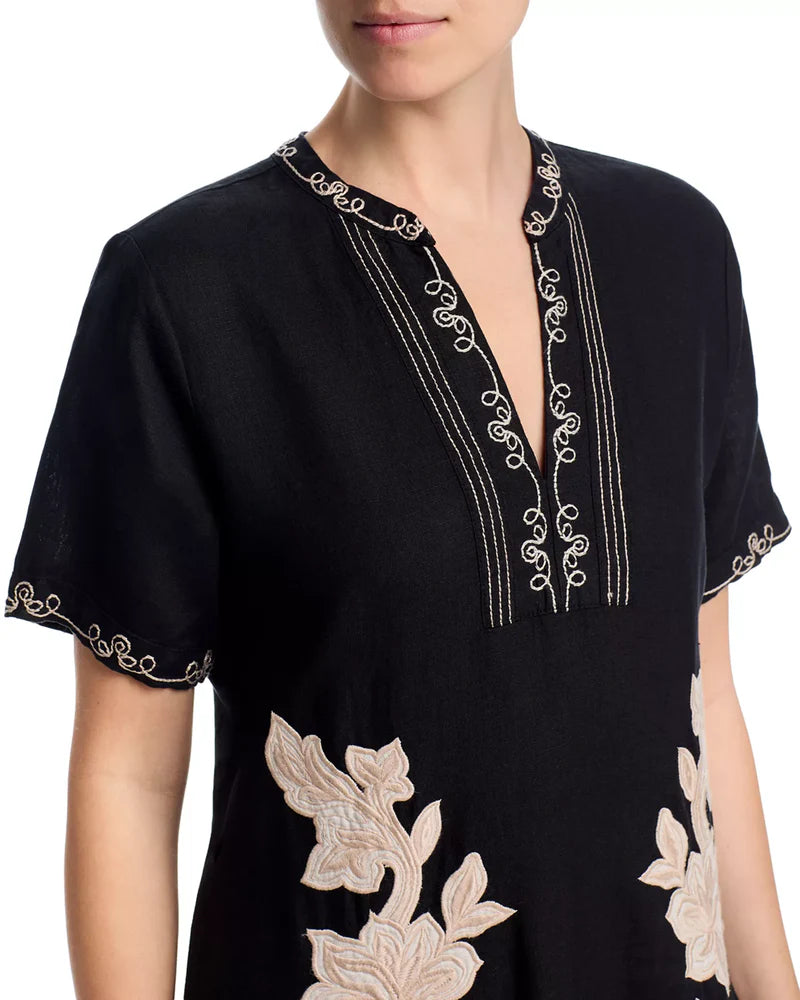 Henley Midi Dress - Henrik Black