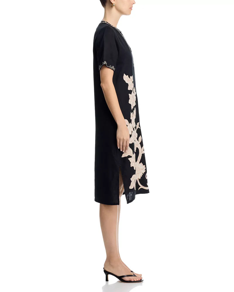 Henley Midi Dress - Henrik Black