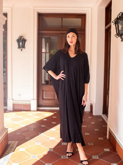 Gracie Caftan - Onyx (One Size)