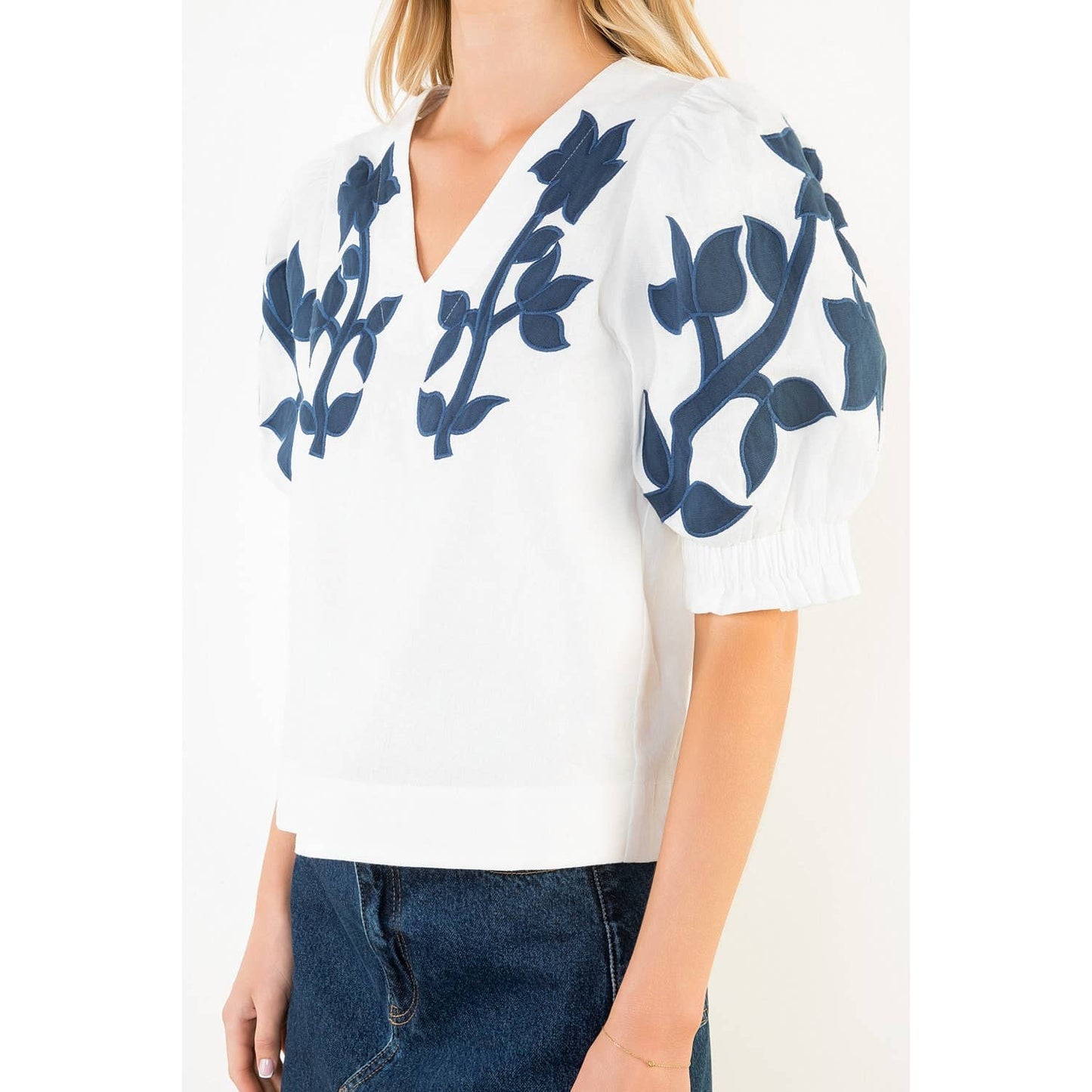 Peg Puff Sleeve Top