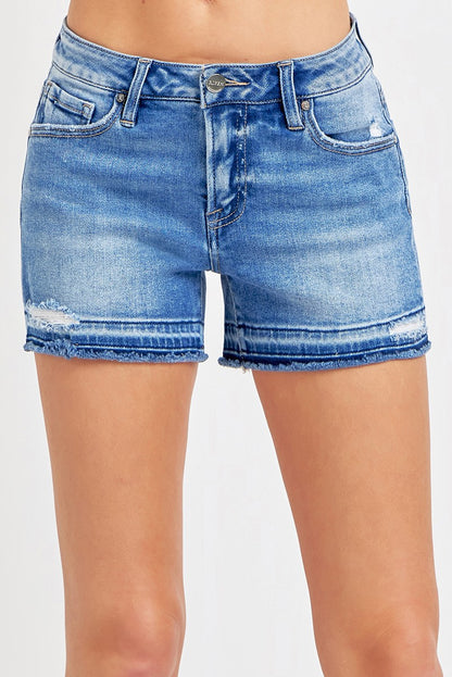 Low Rise Shadow Hem Shorts