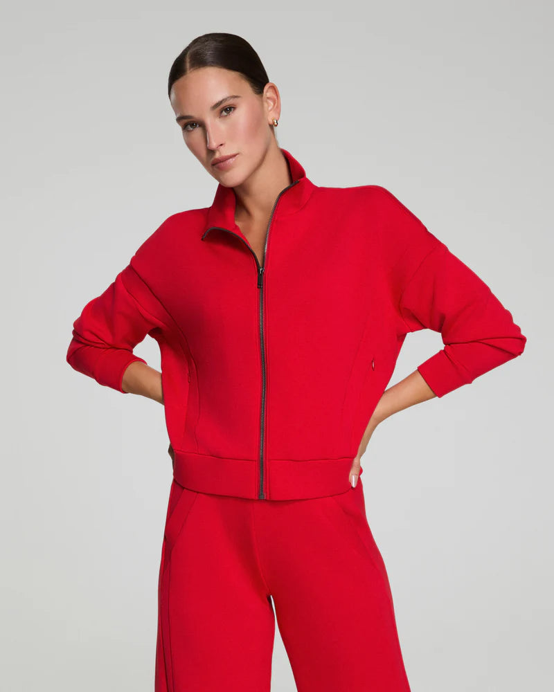 Spanx Airessentials Track Jacket - Spanx Red - BAY WINDOW