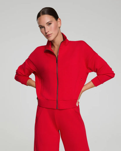 Spanx Airessentials Track Jacket - Spanx Red - BAY WINDOW