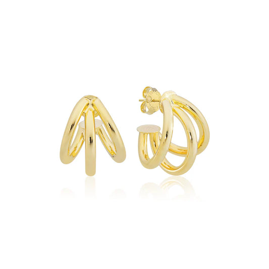 Small Triple Claire Hoops - BAY WINDOW