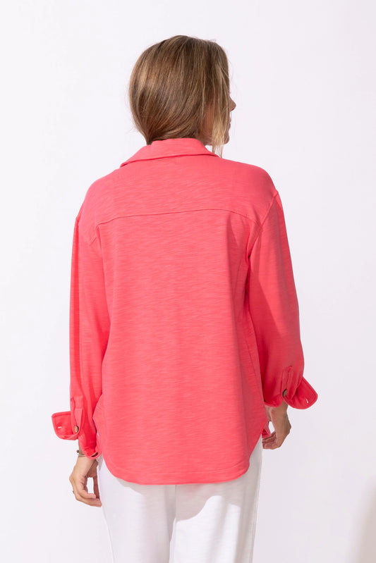 Modal Span Try Shacket - Poppy