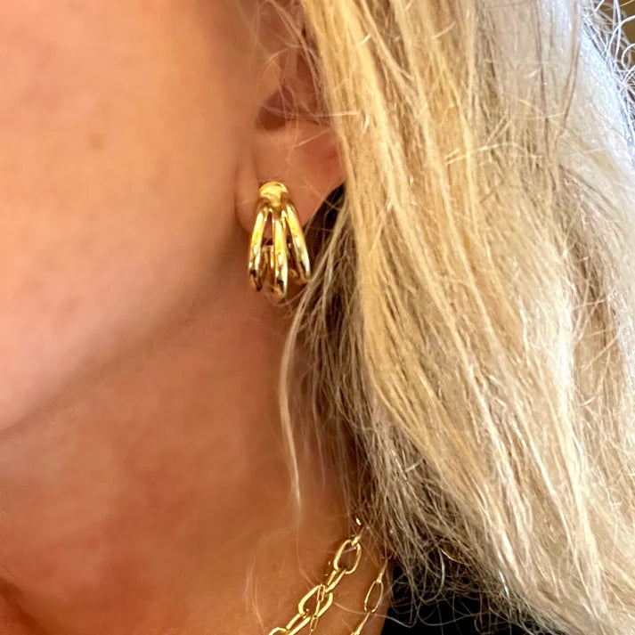 Small Triple Claire Hoops - BAY WINDOW