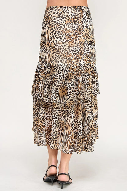 Animal Print Maxi Skirt - BAY WINDOW