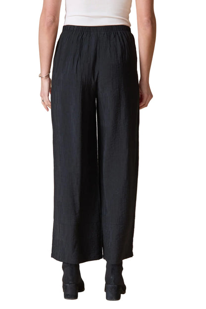 Rayon Jacquard Button Hem Pant