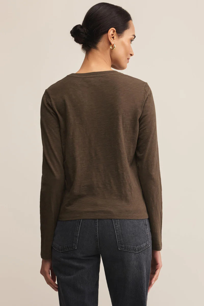 Modern Slub LS Tee - Tavern - BAY WINDOW