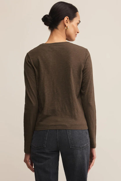 Modern Slub LS Tee - Tavern - BAY WINDOW