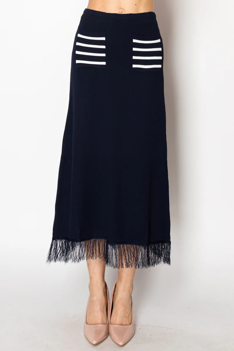 Navy Sawyer Skirt - BAY WINDOW