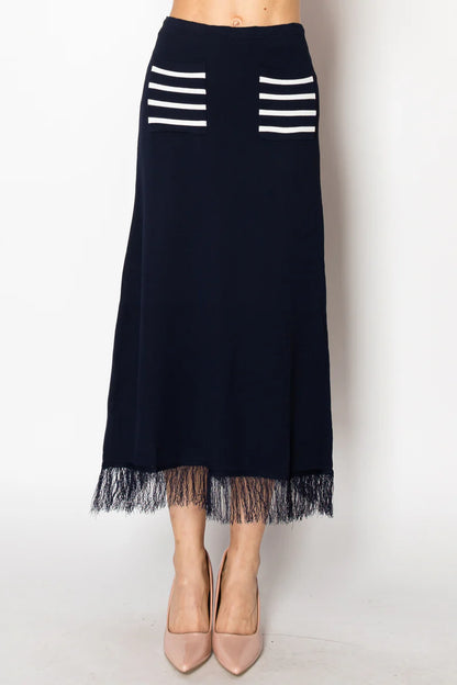 Navy Sawyer Skirt - BAY WINDOW