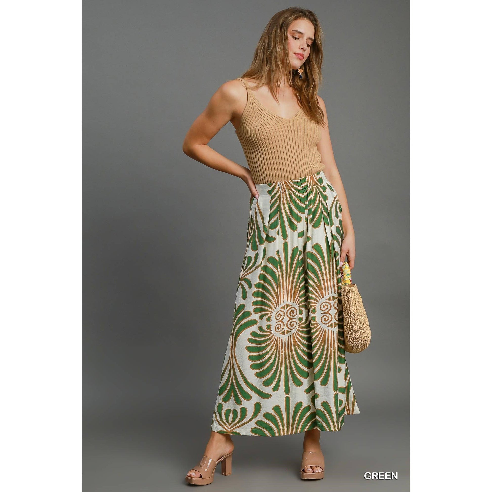 Printed Skirt Pant - BAY WINDOW