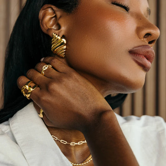 Lulianna Shell Earrings - Gold