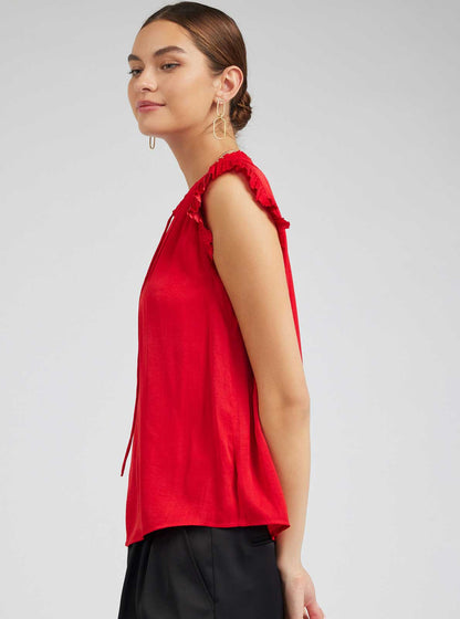 Margot Pleated Sleeve Blouse