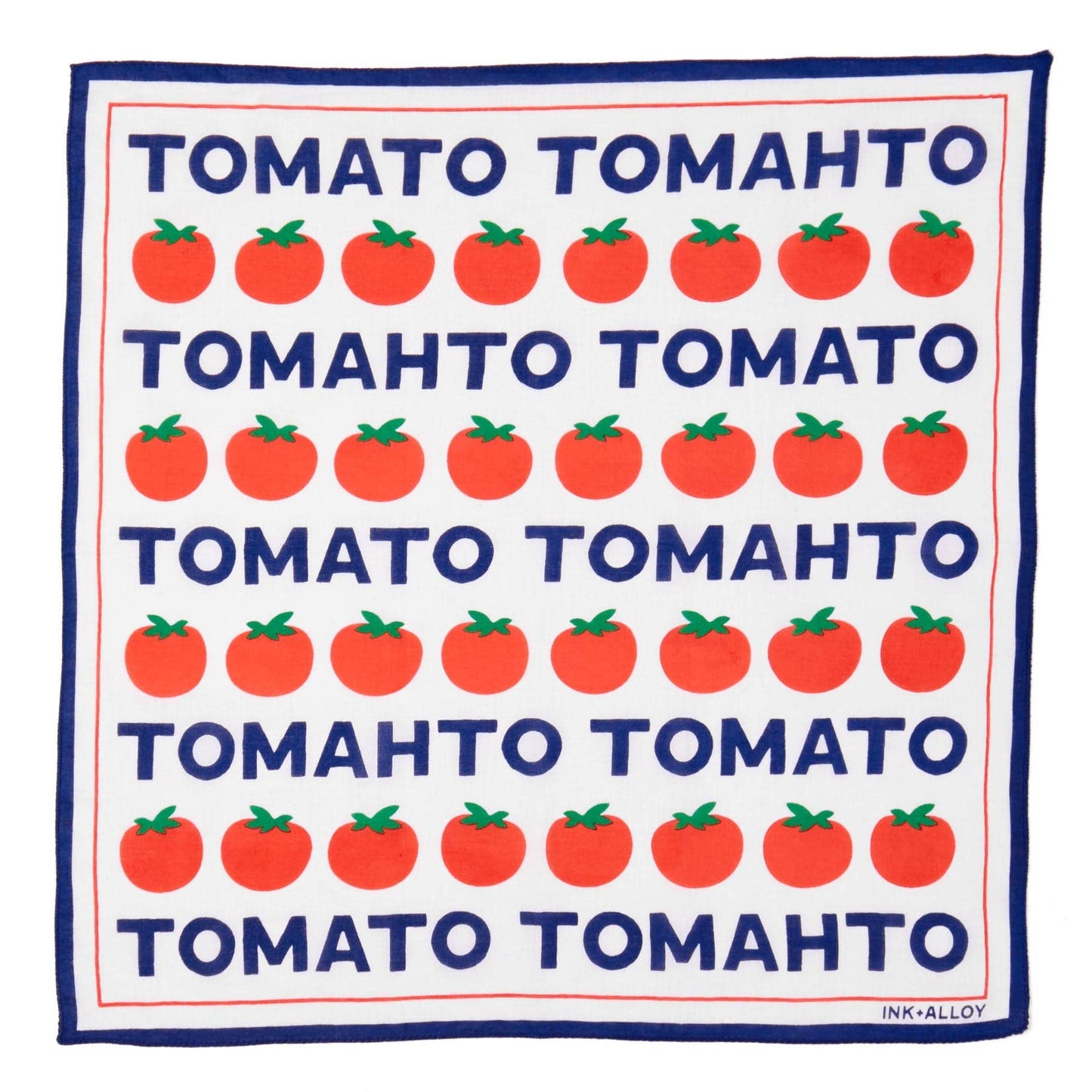 Carson Tomato Tomahto Print Scarf 21x21