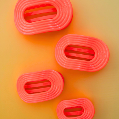 Flat Round Hair Clip - Medium
