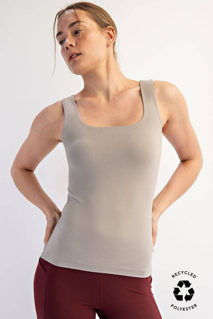 Butter Fabric Square Tank Top