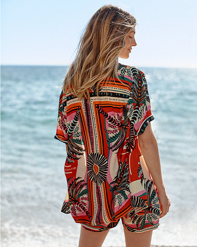 PT2026CLS003 Electric Palms Camp Shirt