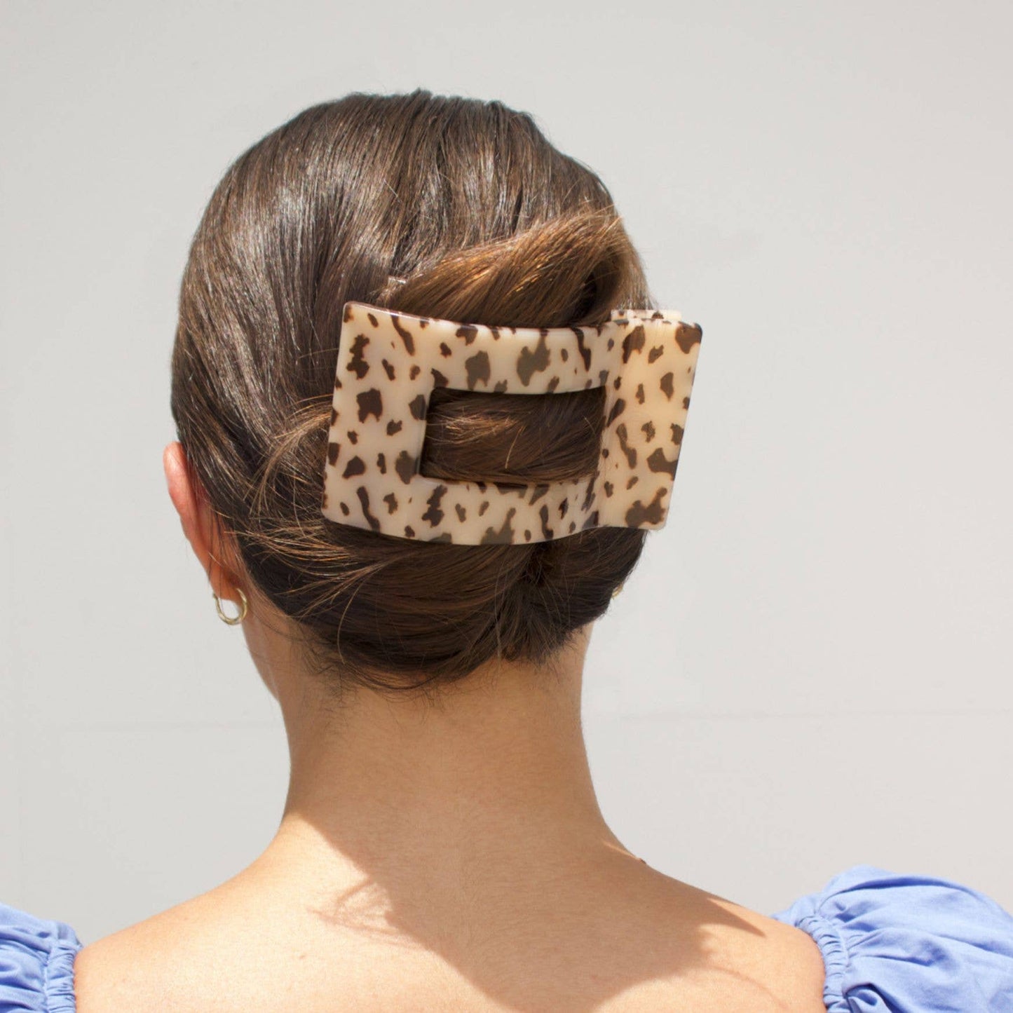 Flat Rectangle Hair Clip - Large
