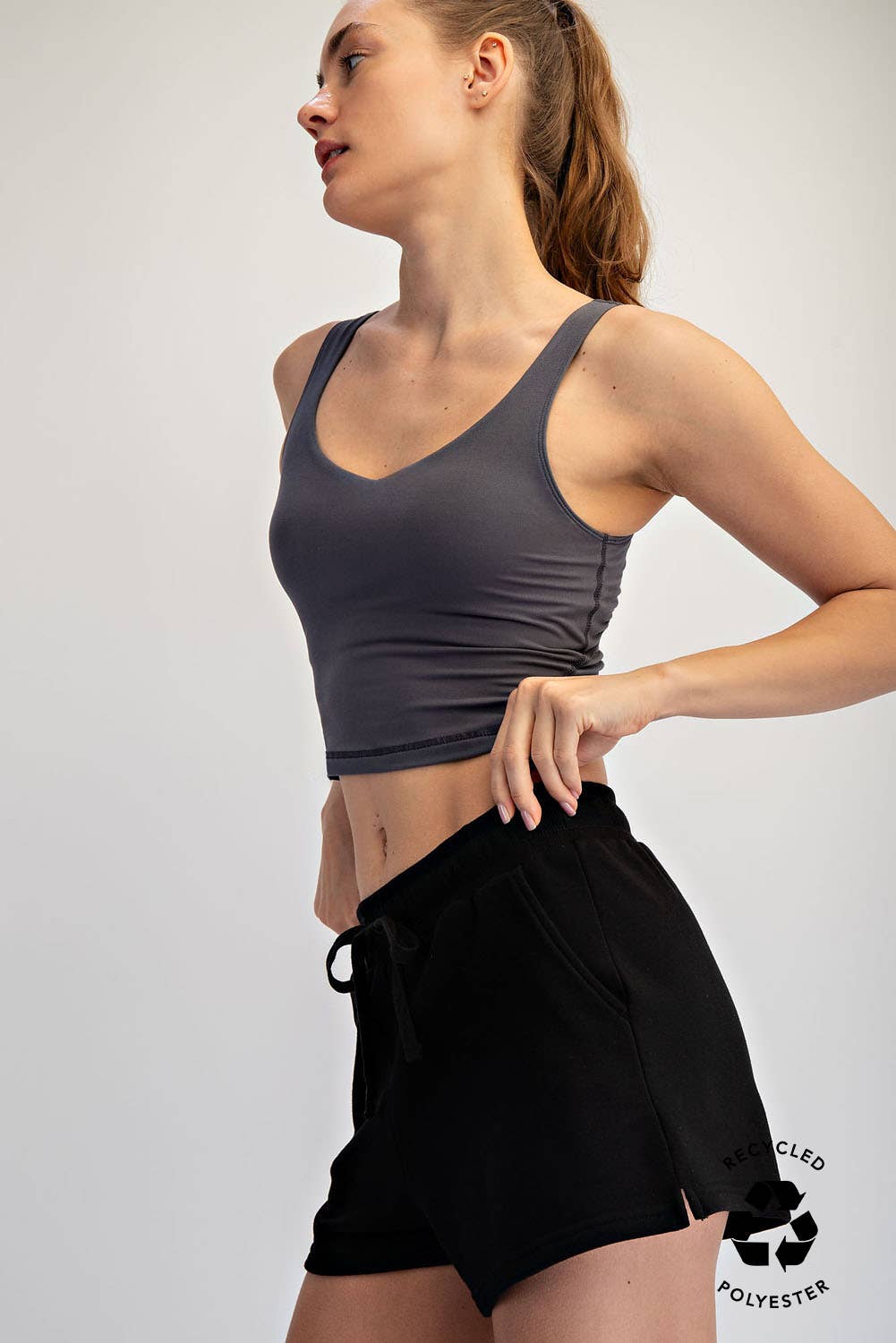 V Neck Yoga Top