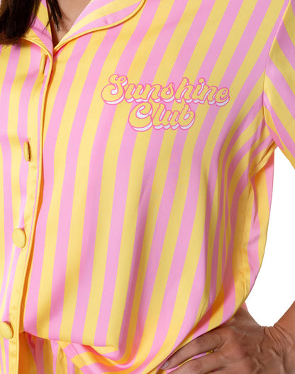 Sunshine Club Short Sleeve Pant Set