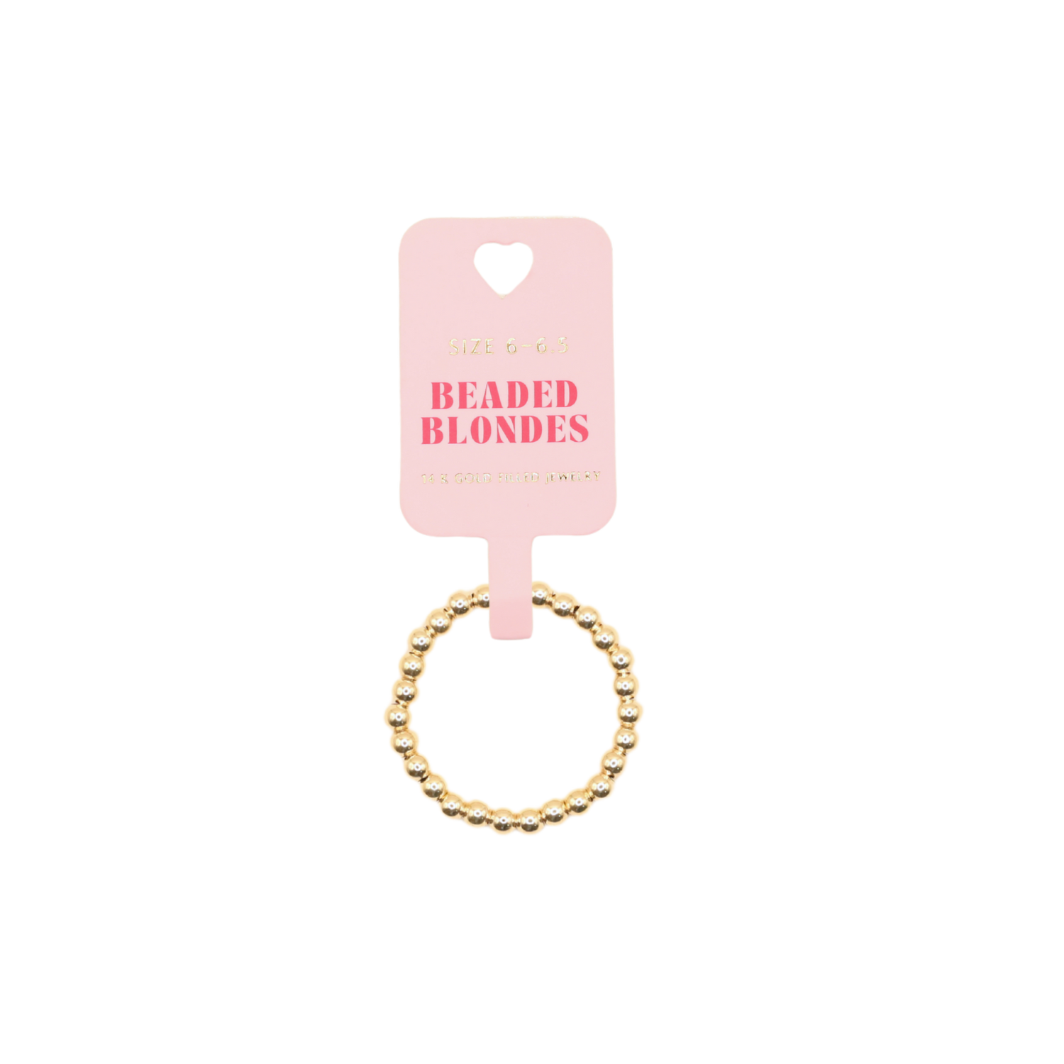 Ella Beaded Band Ring in Gold - BAY WINDOW