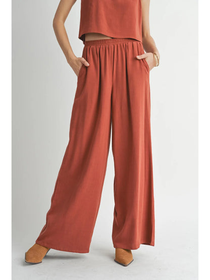 Sugarloaf Wide Leg Linen Pants