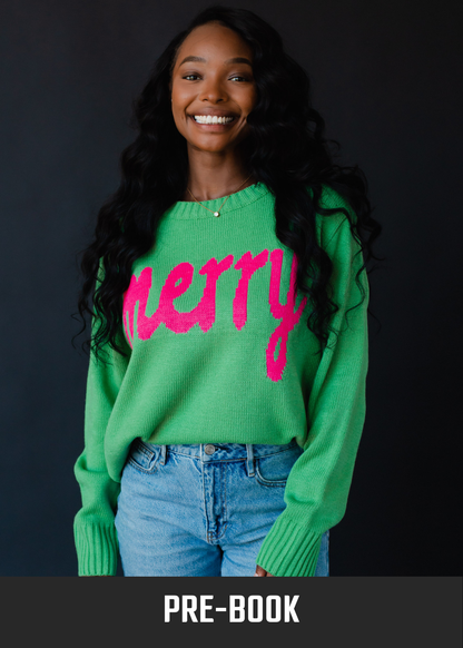 Mint Green Merry Sweater