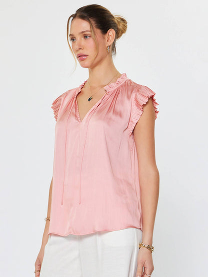 Margot Pleated Sleeve Blouse
