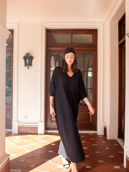 Gracie Caftan - Onyx (One Size)