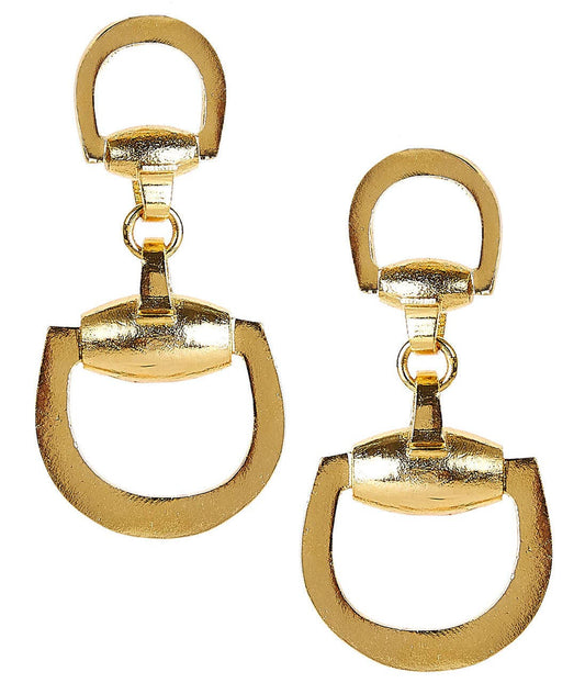 Horsebit - Gold Earring