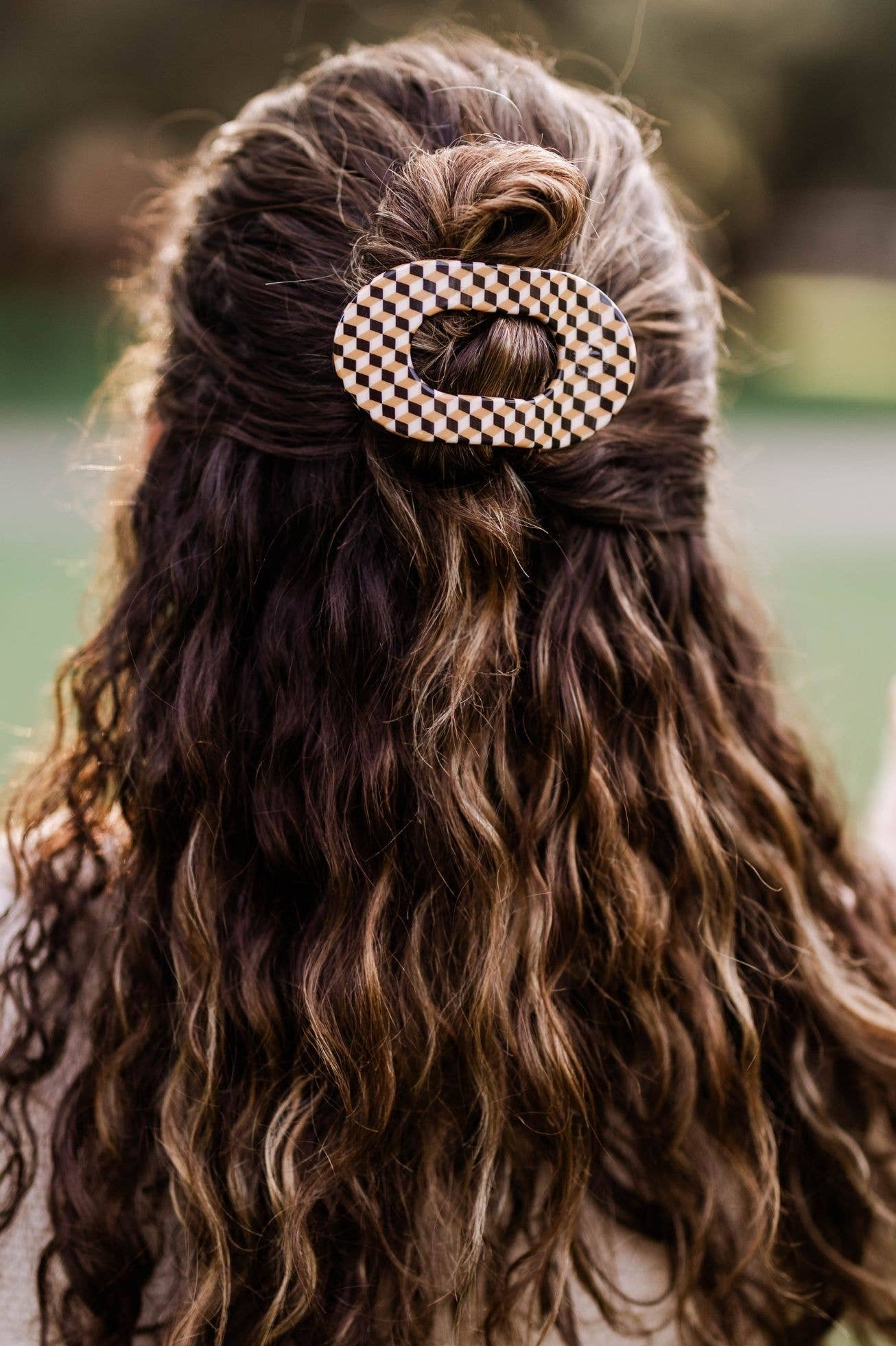 Round Flat Hair Clip | Small