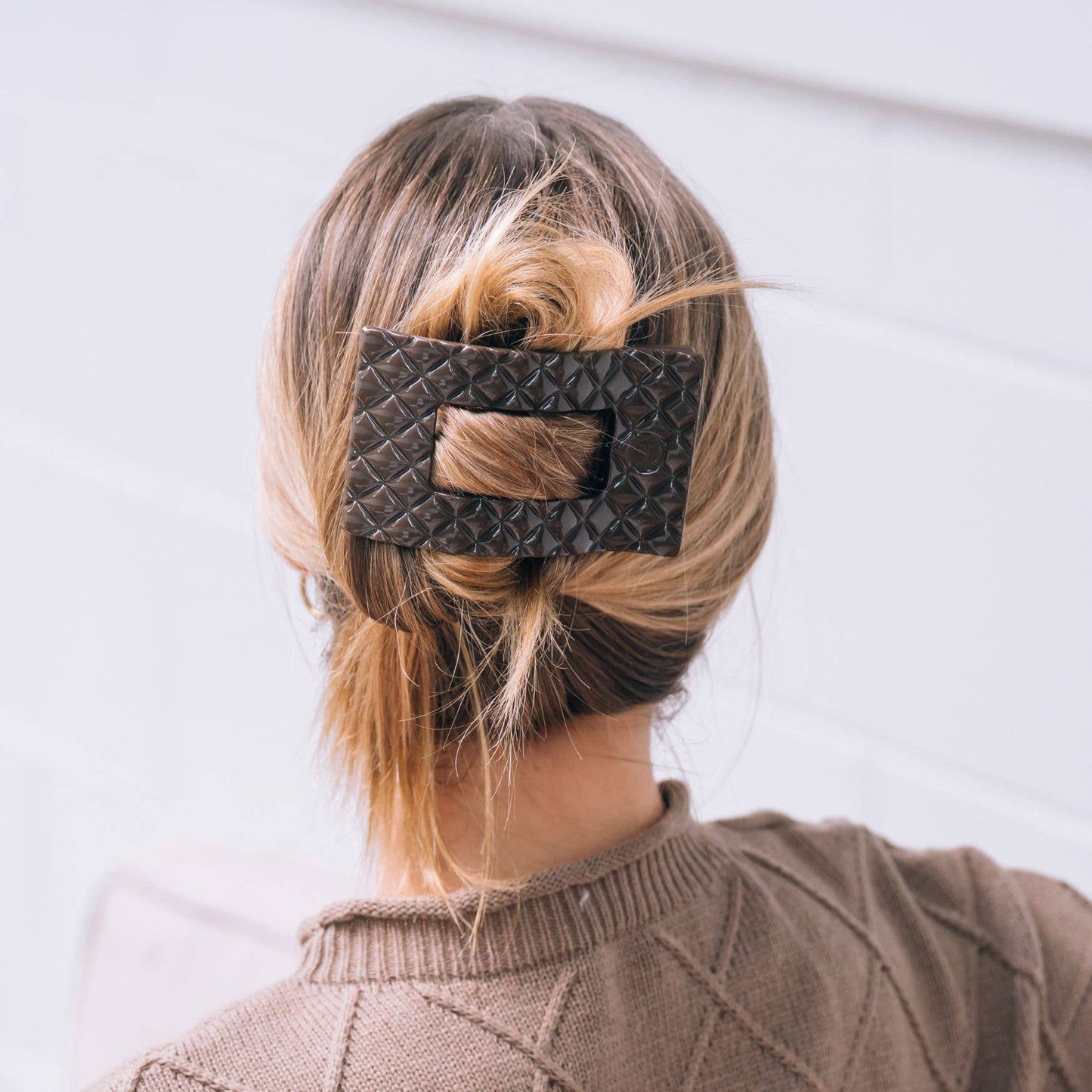 Flat Rectangle Large Hair Clip - BAY WINDOW