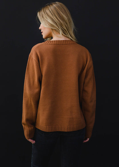 Brown Rock & Roll Sweater