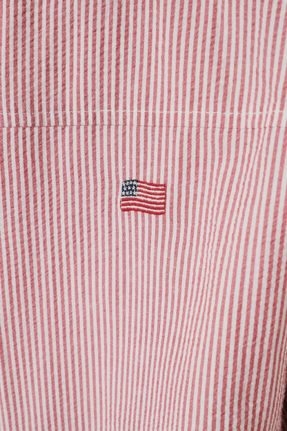 Stripe Flag Embroidered Shirt