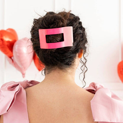Flat Rectangle Hair Clip - Large