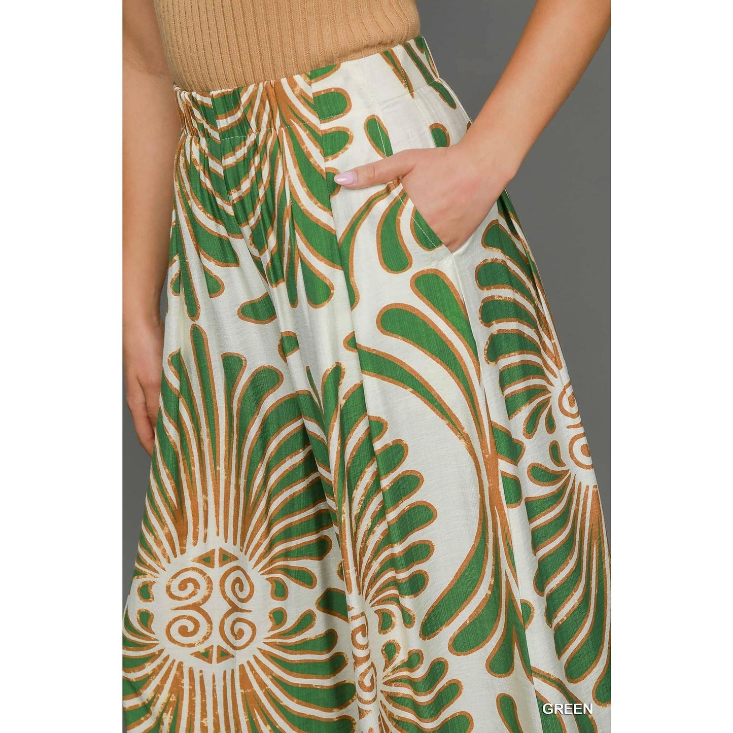 Printed Skirt Pant - BAY WINDOW