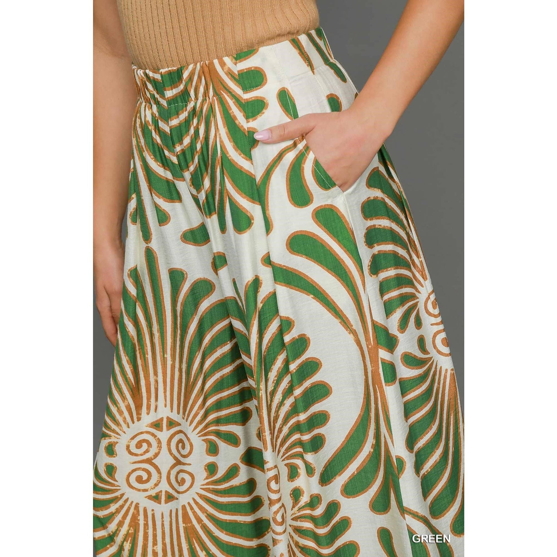 Printed Skirt Pant - BAY WINDOW
