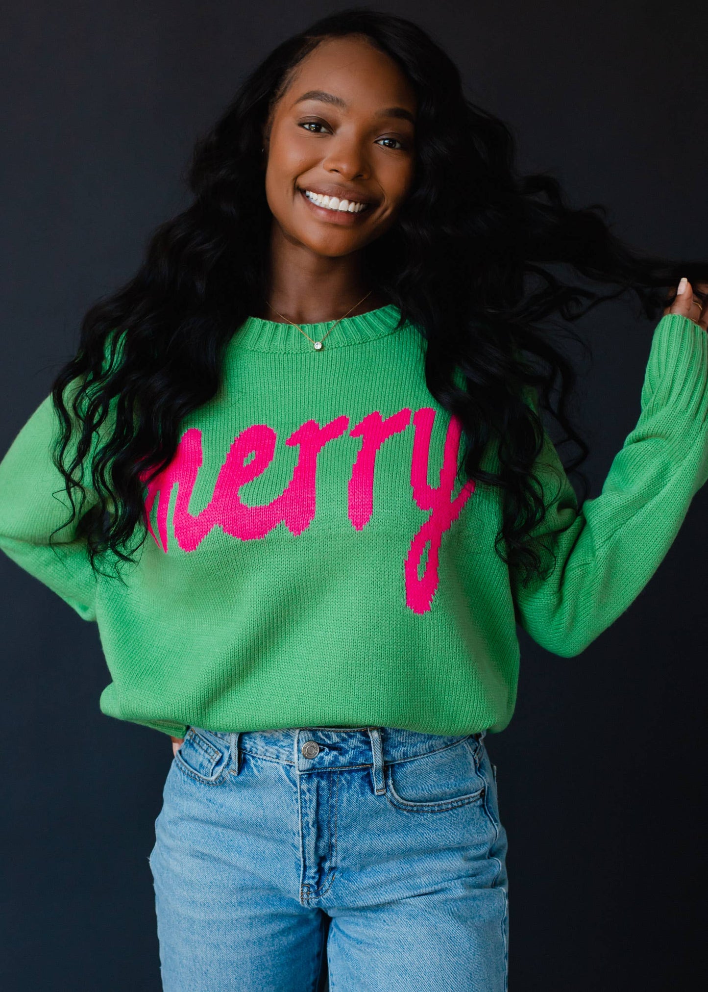 Mint Green Merry Sweater