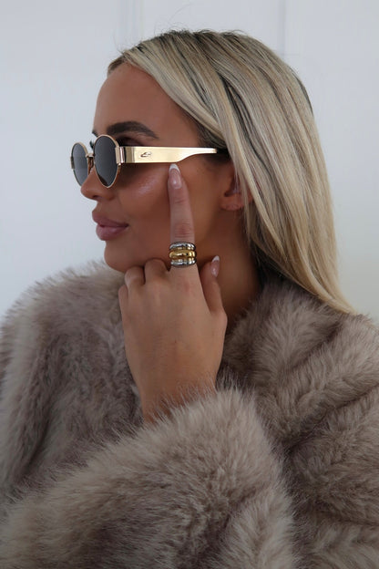 Two Tone Dome Ring Size 7 *only*