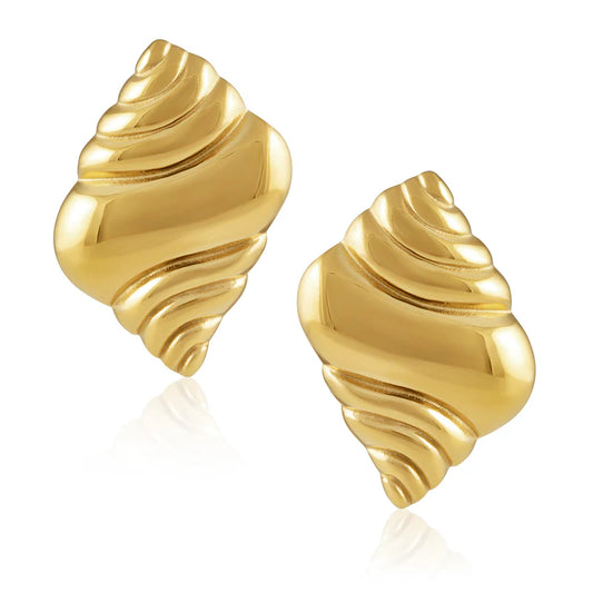 Lulianna Shell Earrings - Gold