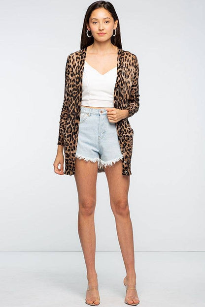 Leopard Cardigan