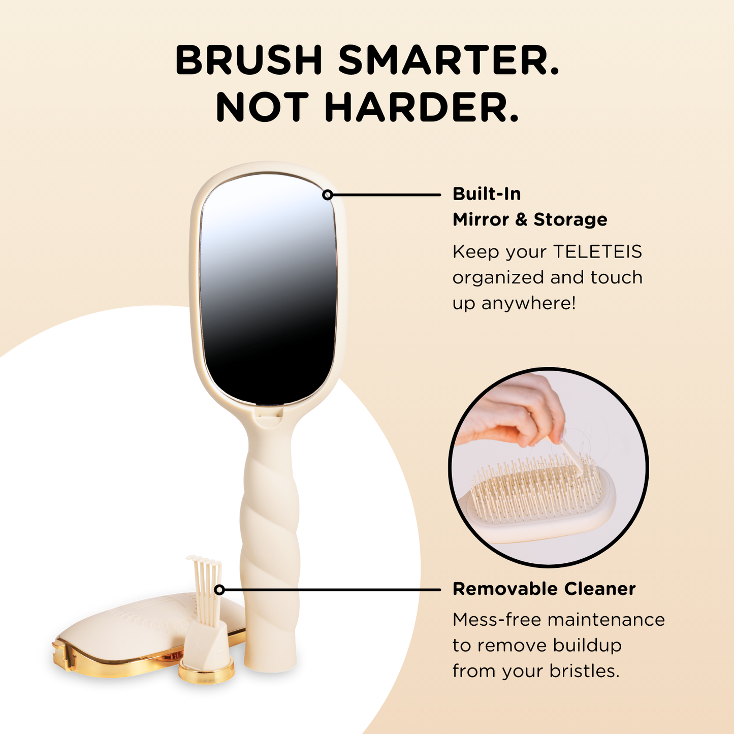Detangler Hair Brush for Fine Hair