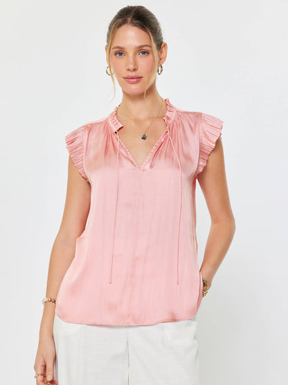 Margot Pleated Sleeve Blouse