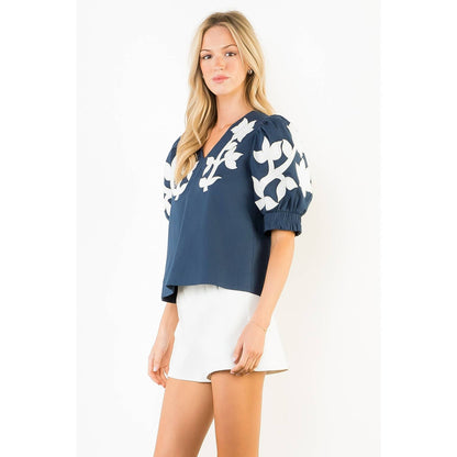 Peg Puff Sleeve Top