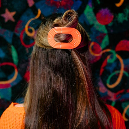 Flat Round Hair Clip - Medium