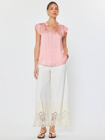 Margot Pleated Sleeve Blouse